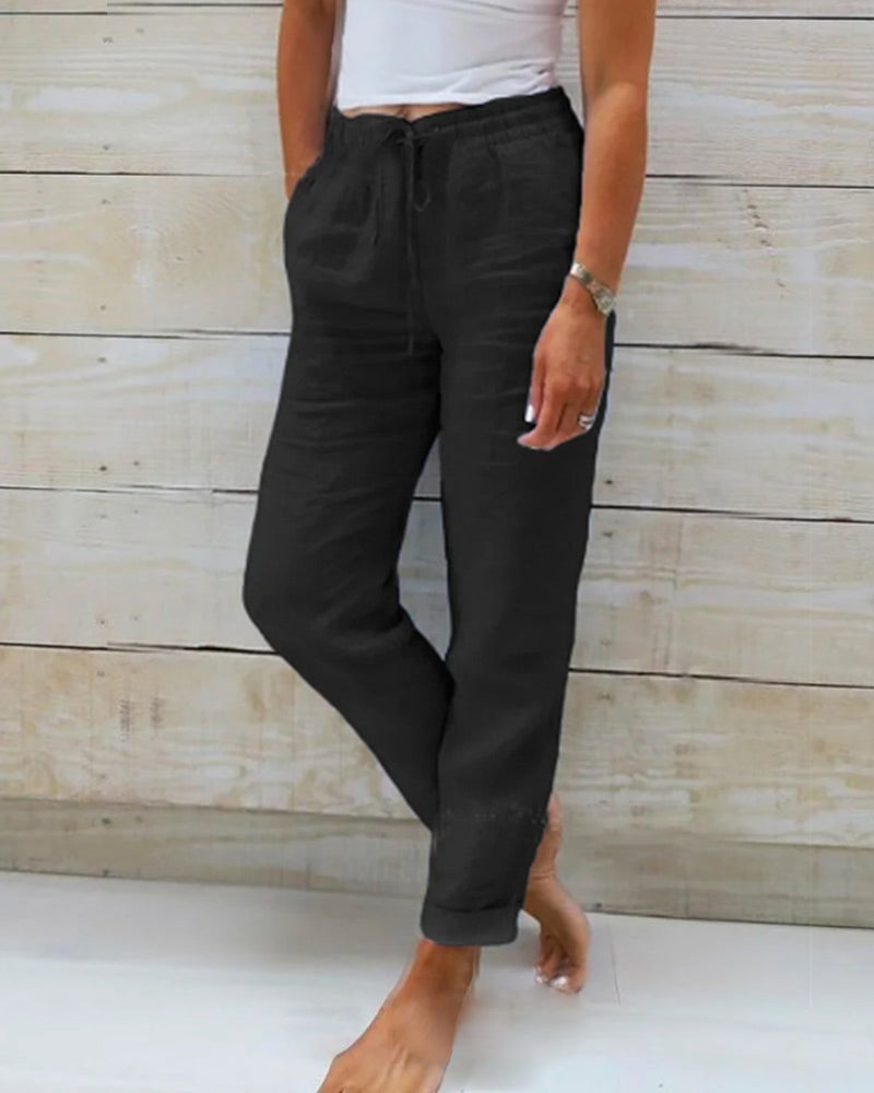 LUCIA - COMFORTABLE PANTS WITH ELASTIC