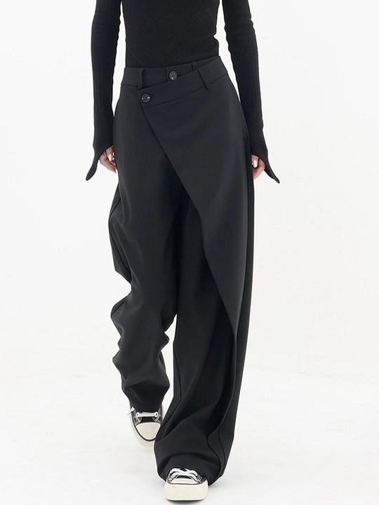 OLIVIA | ASYMMETRICAL BAGGY PANTS