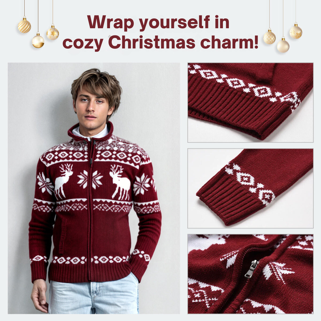 JAMES | FESTIVE KNIT CARDIGAN