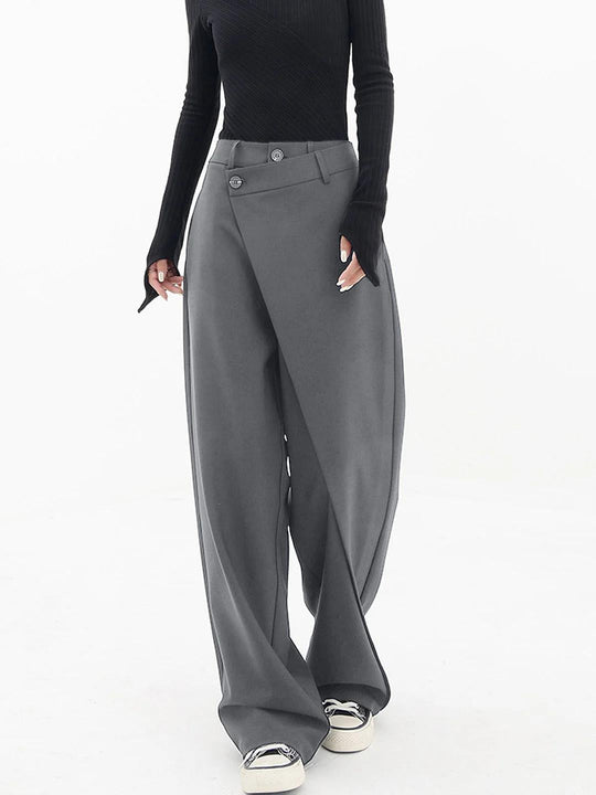 OLIVIA | ASYMMETRICAL BAGGY PANTS