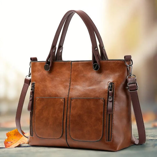 CLARA™ - LEATHER SHOULDER BAG