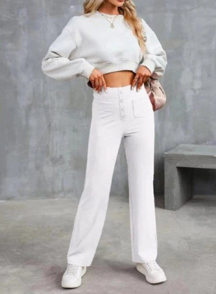 OLIVIA | HIGH-WAISTED WIDE-LEG TROUSERS