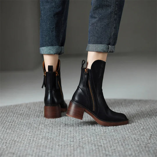 OLIVIA | LEATHER BOOTS