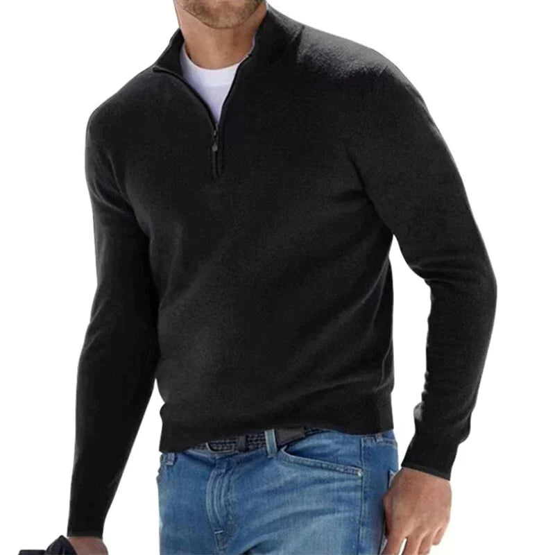 OWEN | KNITTED ZIP SWEATER