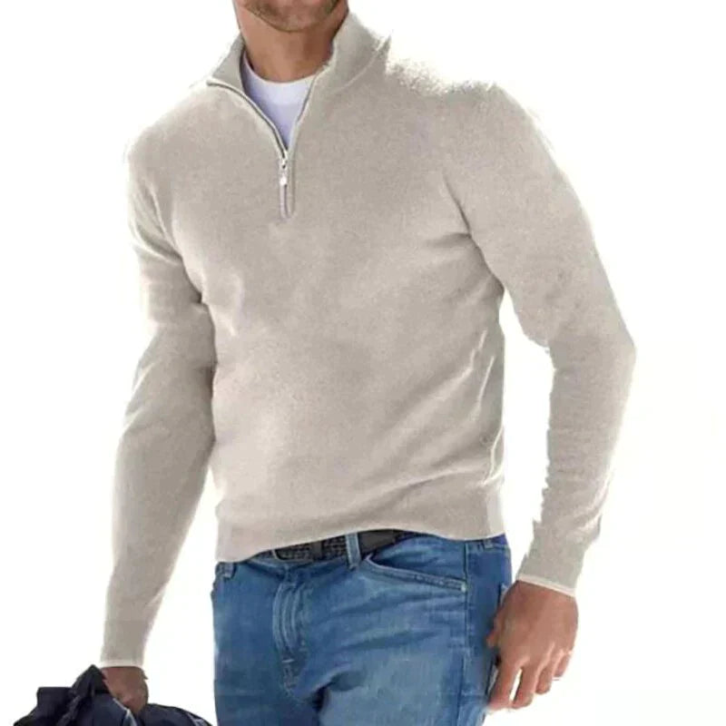 OWEN | KNITTED ZIP SWEATER