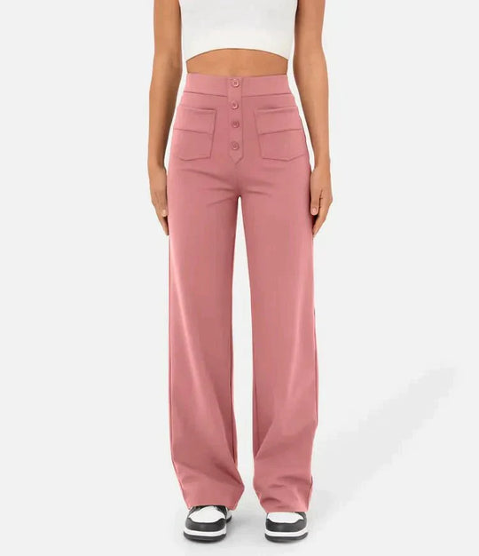 VALENTINA - HIGH-WAISTED ELASTIC CASUAL PANTS