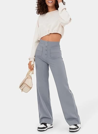 VALENTINA - HIGH-WAISTED ELASTIC CASUAL PANTS